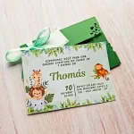 Convite Infantil Tipo Janela Safari