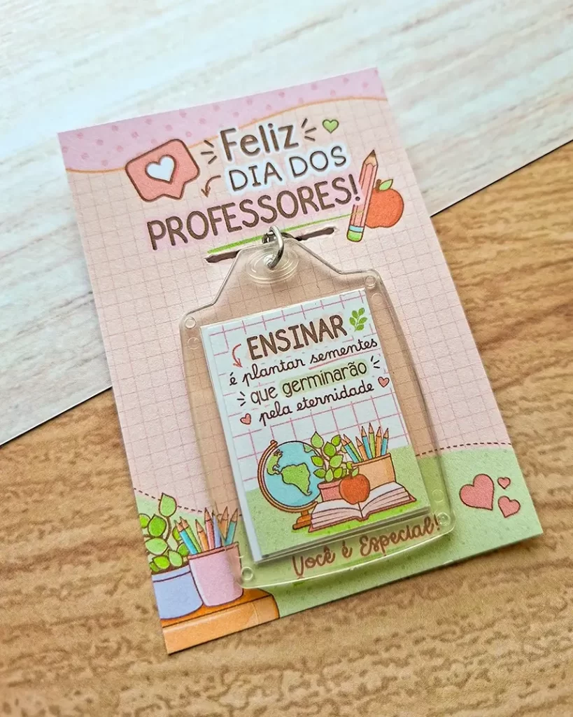 Card Chaveiro - Dia dos Professores