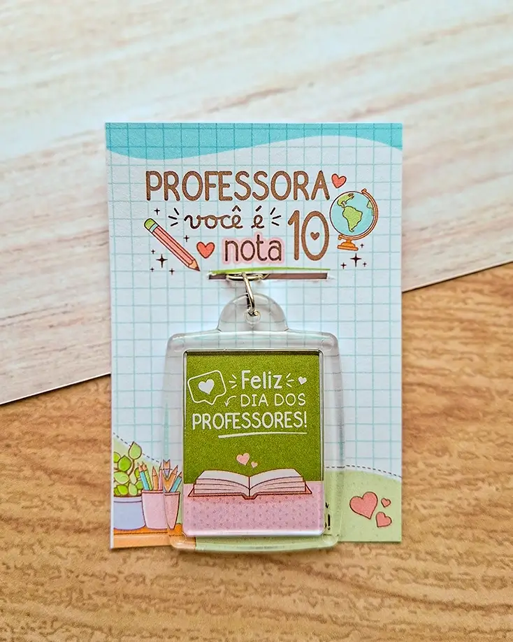 Card Chaveiro - Dia dos Professores