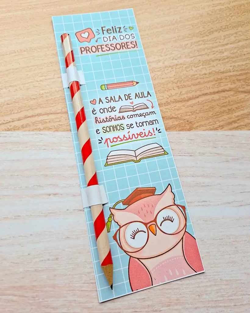 Card Lápis - Dia dos Professores