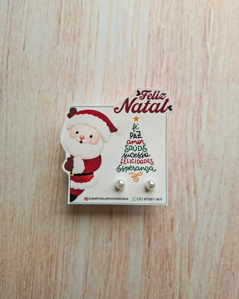 Card Brinco Pérola Natal