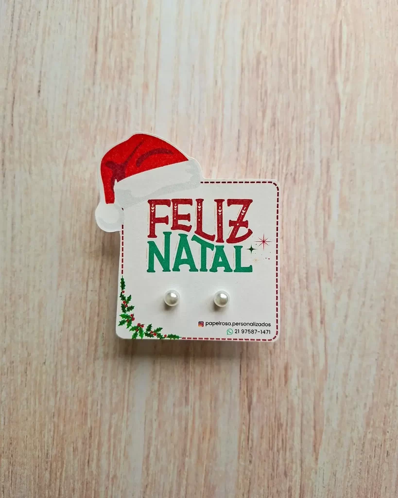 Card Brinco Pérola Natal