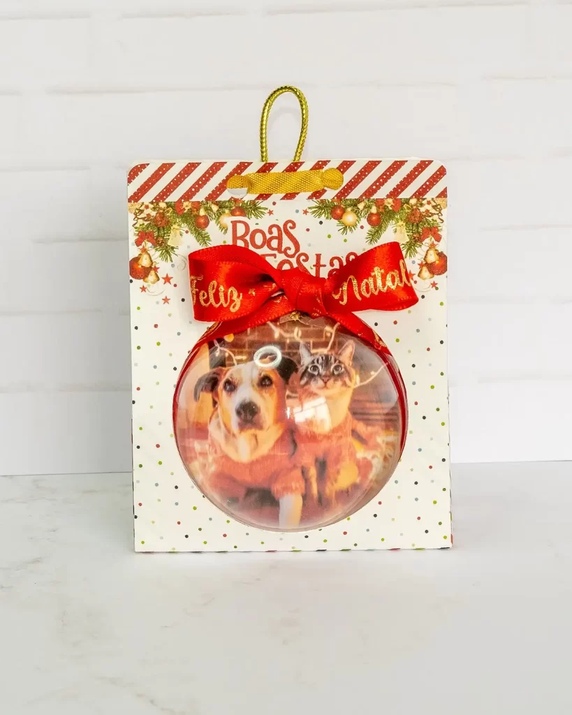 Enfeite Bola de Natal Personalizada