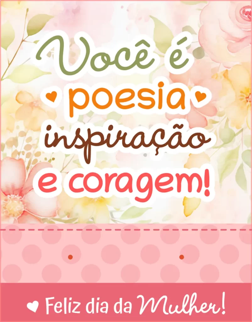 Card com brinco de Pérola - Dia das Mulheres