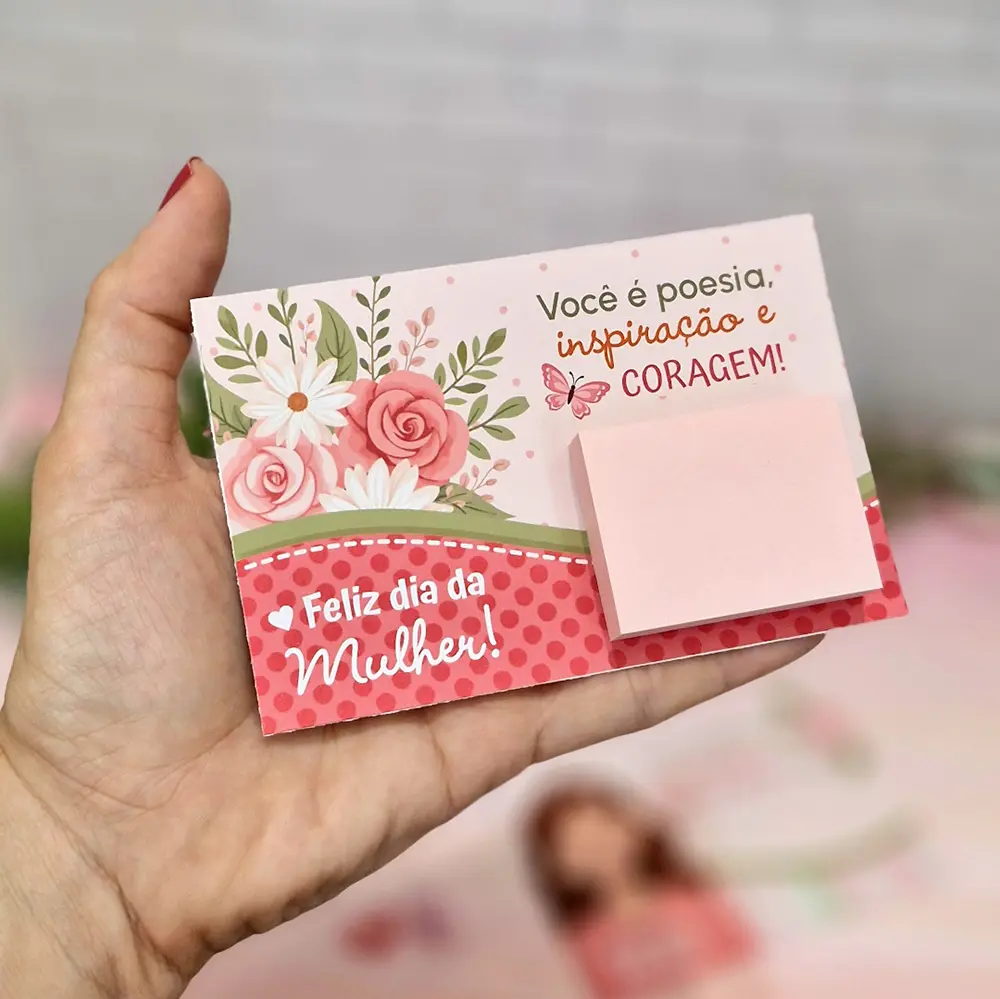 Card Anotações - Dia das Mulheres