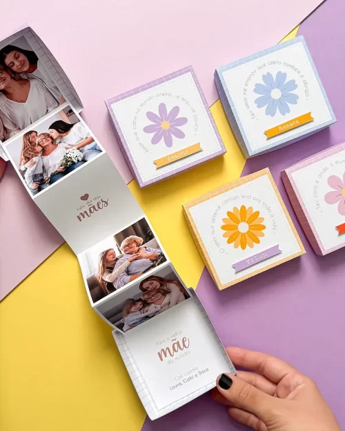 Caixinha Álbum de Fotos - Dia das Mães
