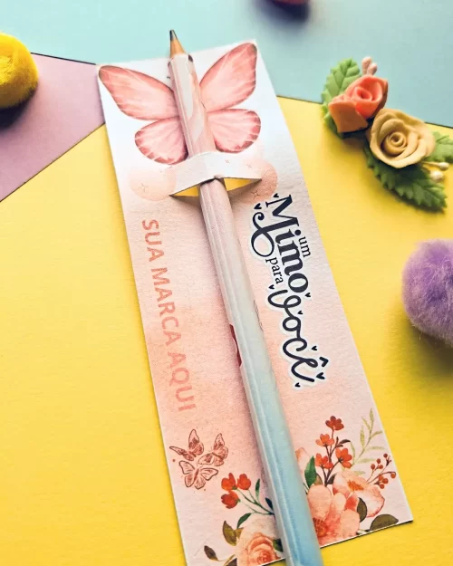 Card Borboleta com Lápis