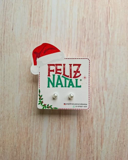 Card Brinco Pérola Natal