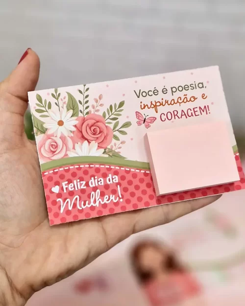 Card Anotações - Dia das Mulheres