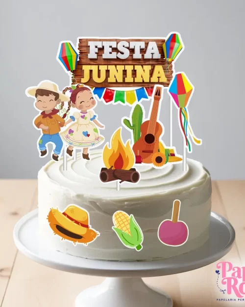 Topo de Bolo Festa Junina